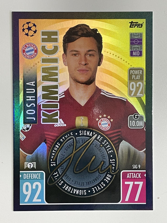 Joshua Kimmich Bayern Munich Signature Style Topps Match Attax Extra 2021:22 Champions League Card