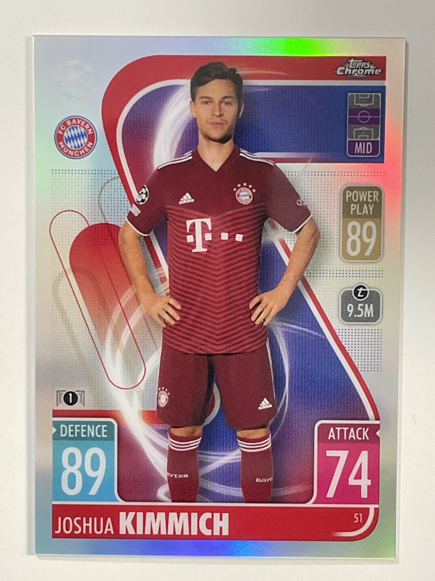 Joshua Kimmich Refractor Topps Match Attax Chrome 2021 2022