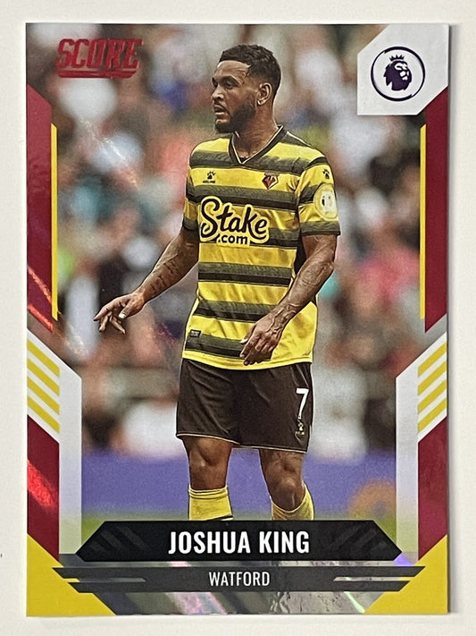 Joshua King Watford Base Red Lava Parallel Panini Premier League Score 2021 2022