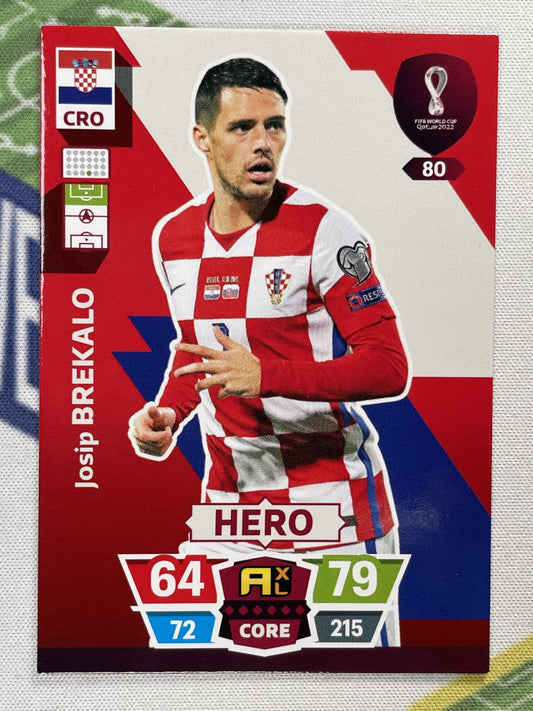 Josip Brekalo Croatia Panini World Cup 2022 Adrenalyn XL Card