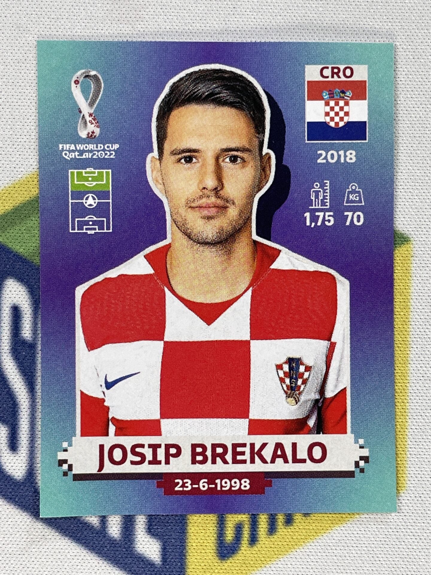 Josip Brekalo Croatia Panini World Cup 2022 Qatar Stickers