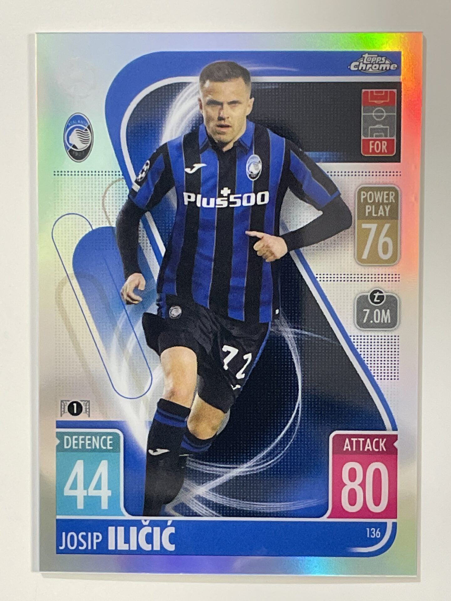 Josip Ilicic Refractor Topps Match Attax Chrome 2021 2022]