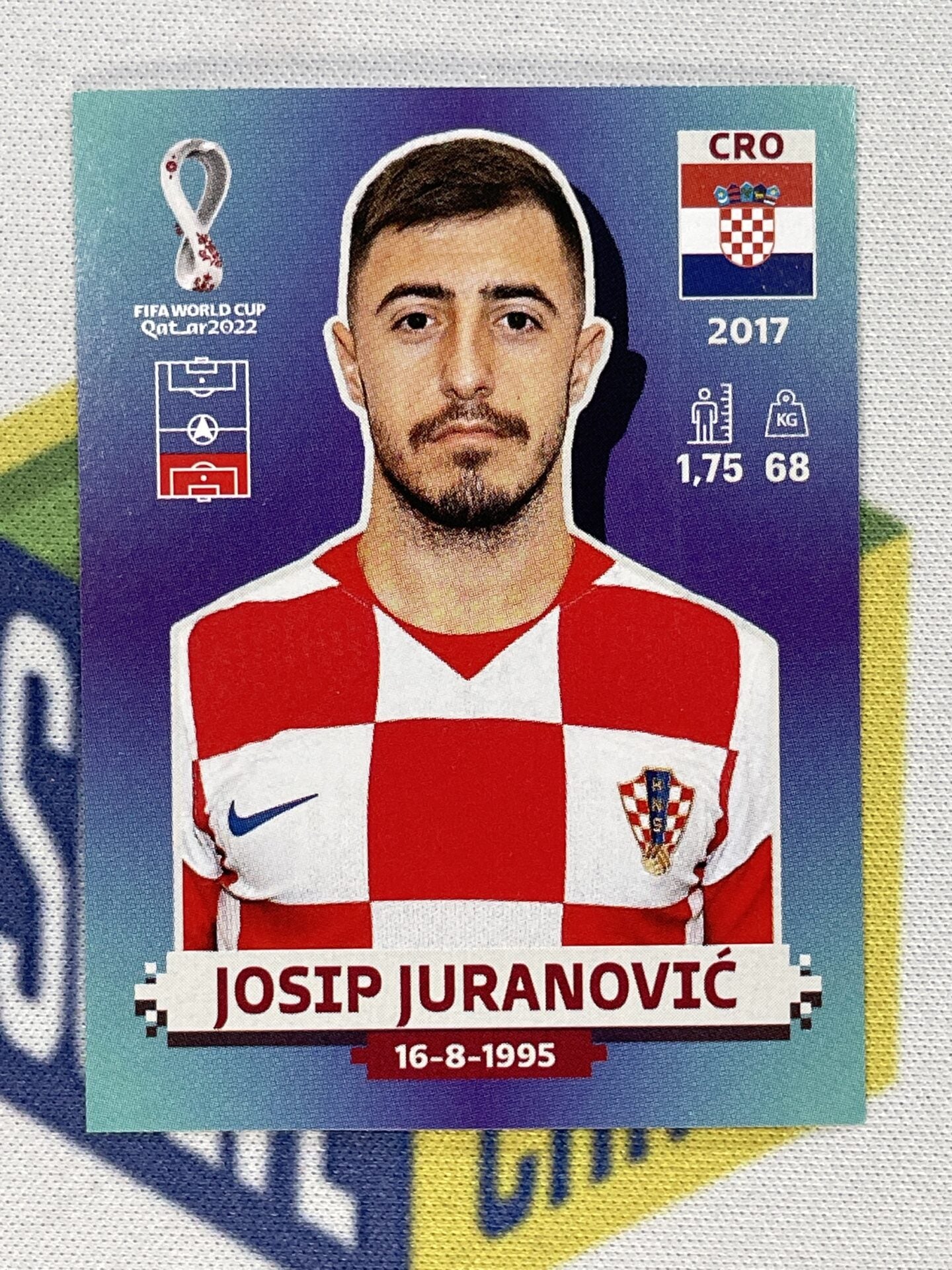 Josip Juranovic Croatia Panini World Cup 2022 Qatar Stickers