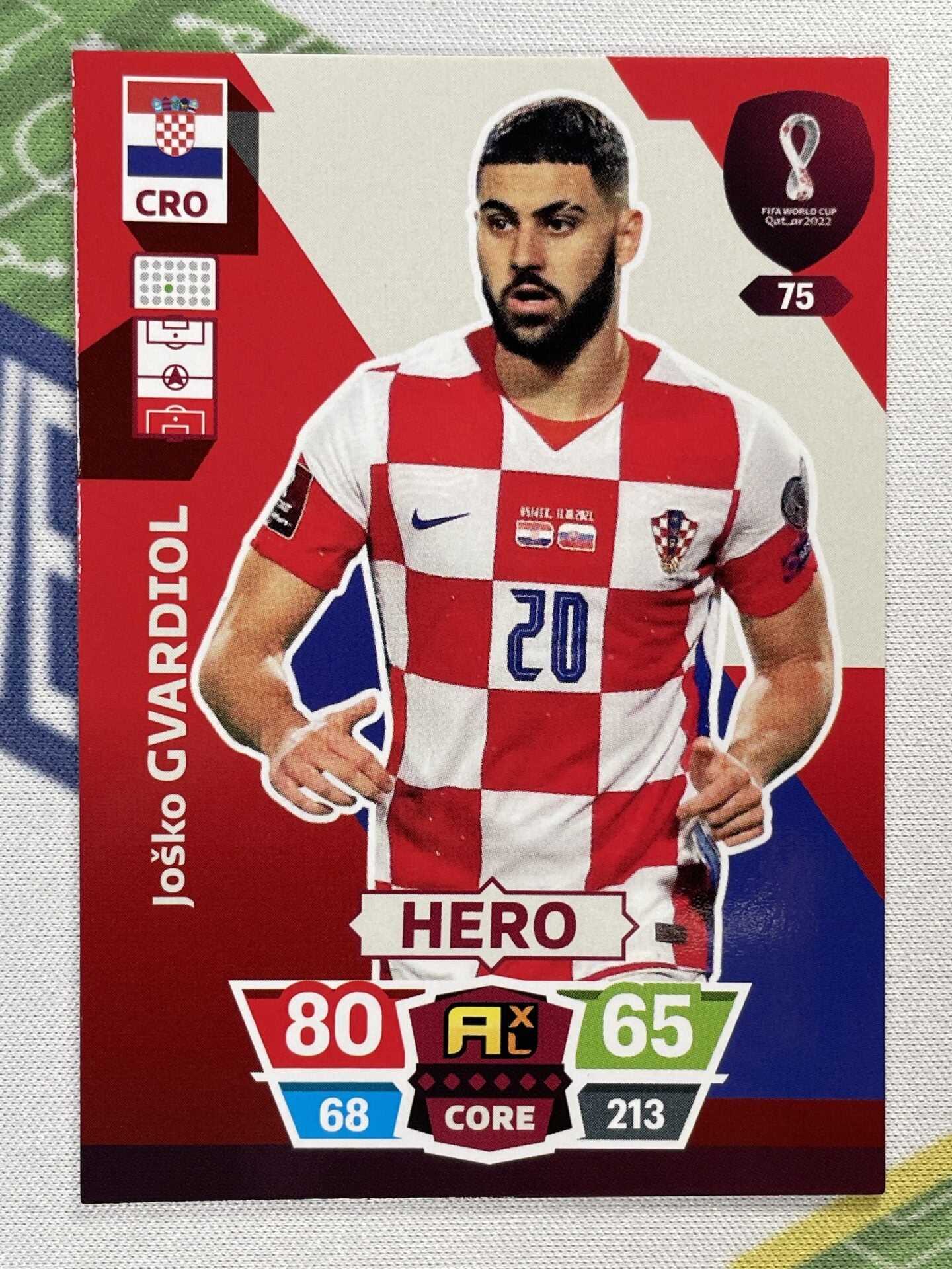 Josko Gvardiol Croatia Panini World Cup 2022 Adrenalyn XL Card