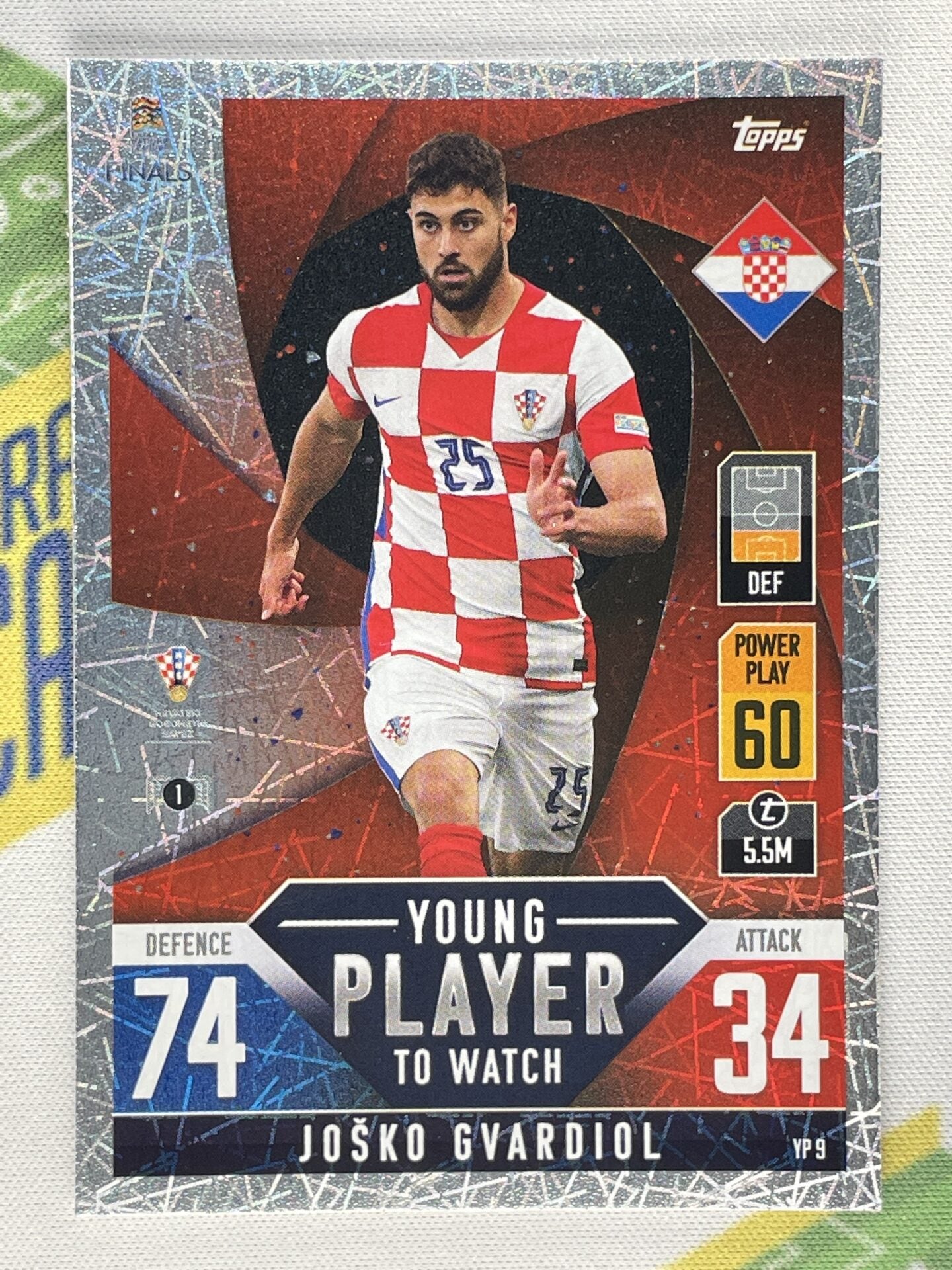 Josko Gvardiol Croatia Young Player to Watch Topps Match Attax 101 Road to Nations League 2022 Card