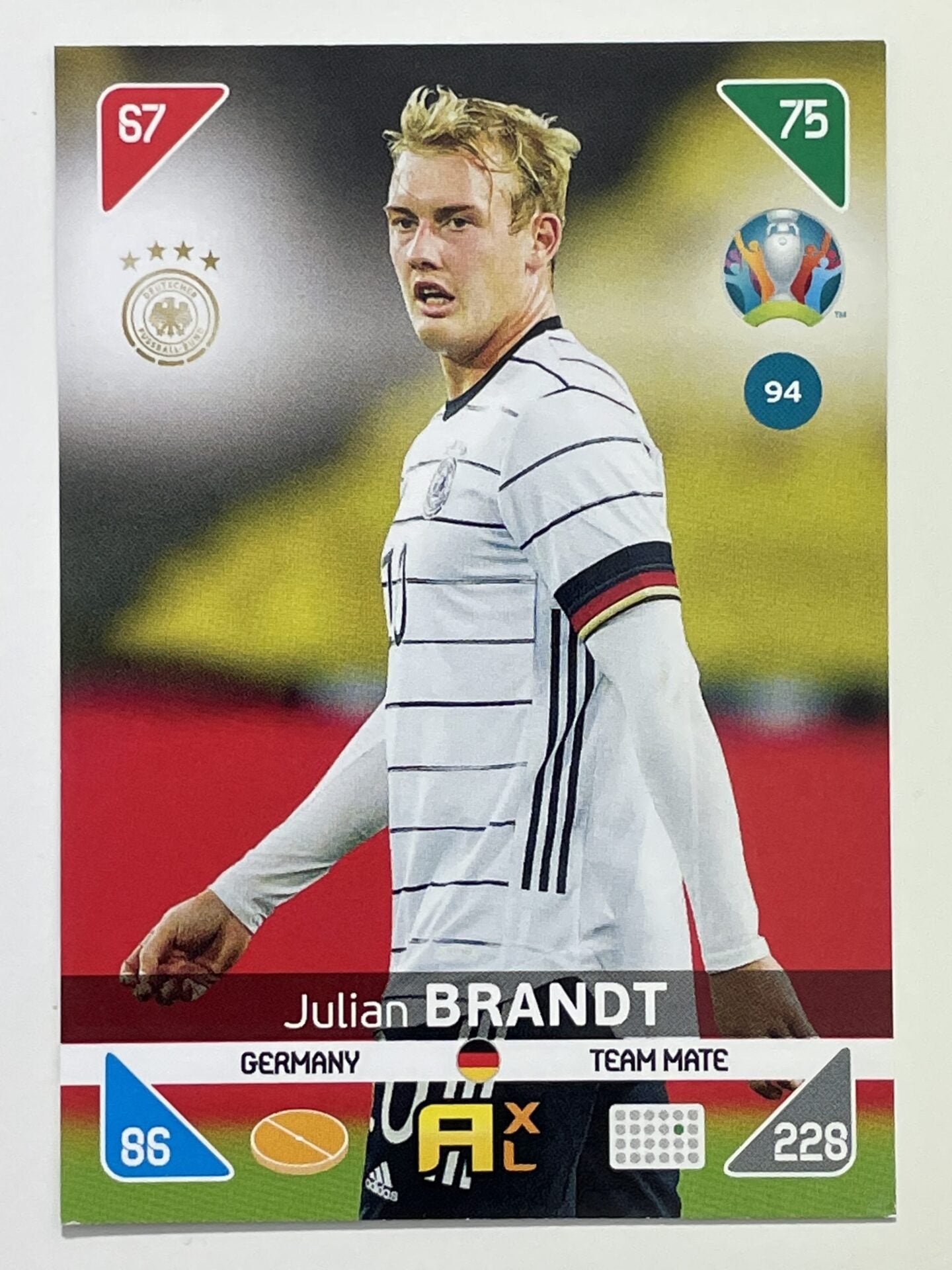 Julian Brandt Team Mates (Germany) Football Cards &#8211; Euro 2020 Adrenalyn XL