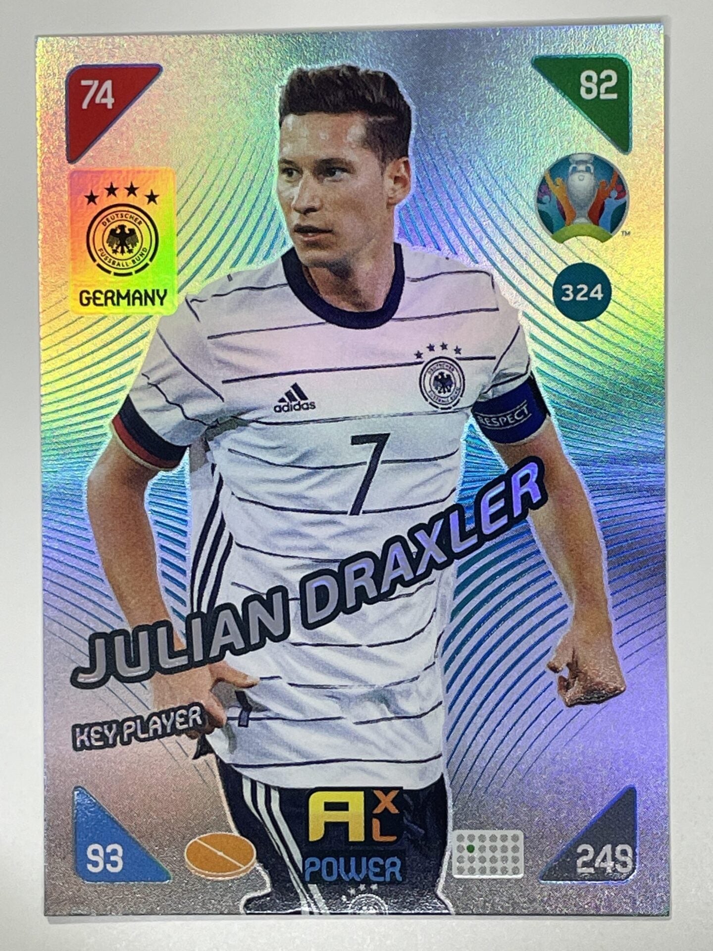 Julian Draxler Key Players (Germany) Football Card &#8211; Euro 2020 Adrenalyn XL