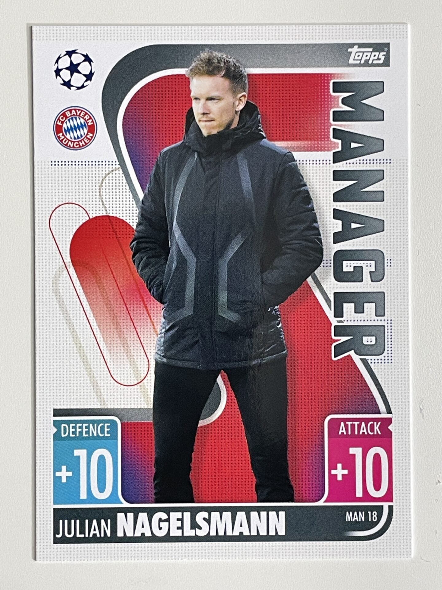 Julian Nagelsmann Bayern Munich Manager Topps Match Attax Extra 2021:22 Champions League Card