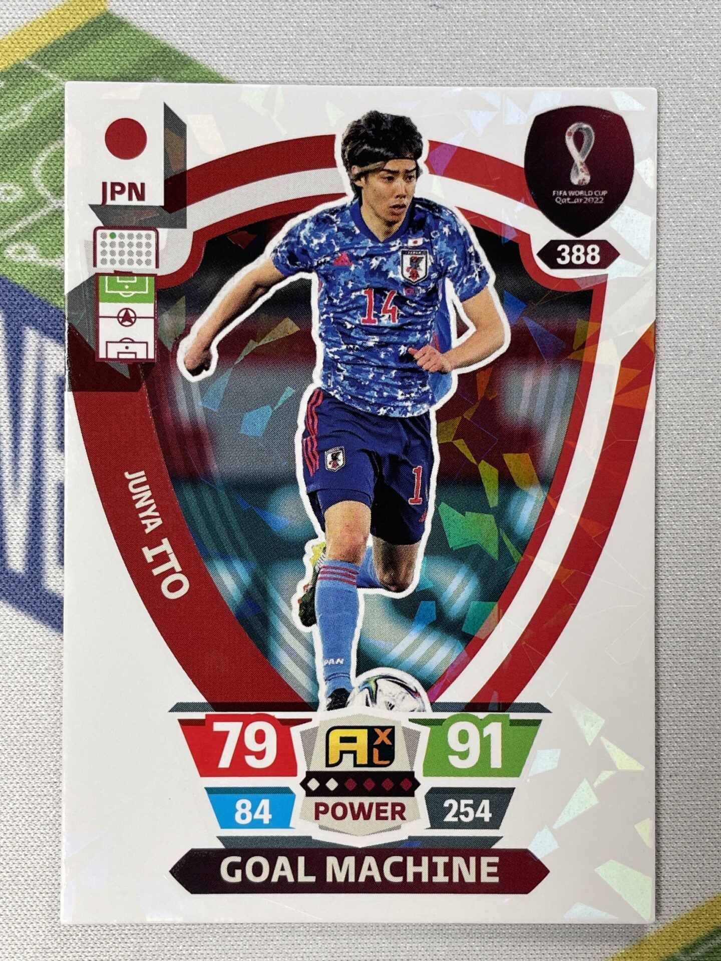 Junya Ito Japan Goal Machine Panini World Cup 2022 Adrenalyn XL Card