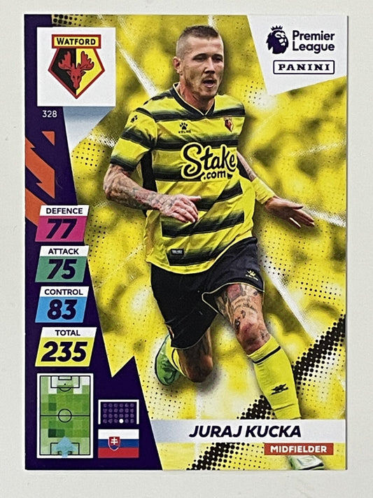 Juraj Kucka Watford Base Panini Adrenalyn XL PLUS Premier League 2021 2022