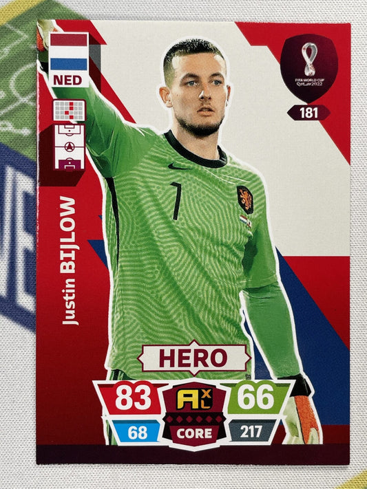 Justin Bijlow Netherlands Panini World Cup 2022 Adrenalyn XL Card