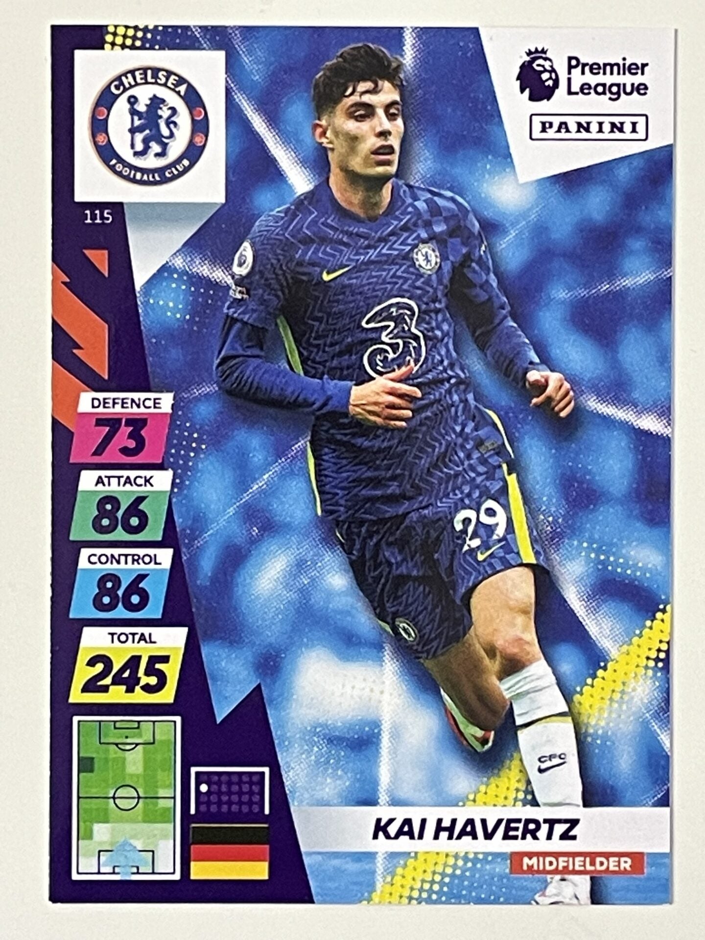 Kai Havertz Chelsea Base Panini Adrenalyn XL PLUS Premier League 2021 2022