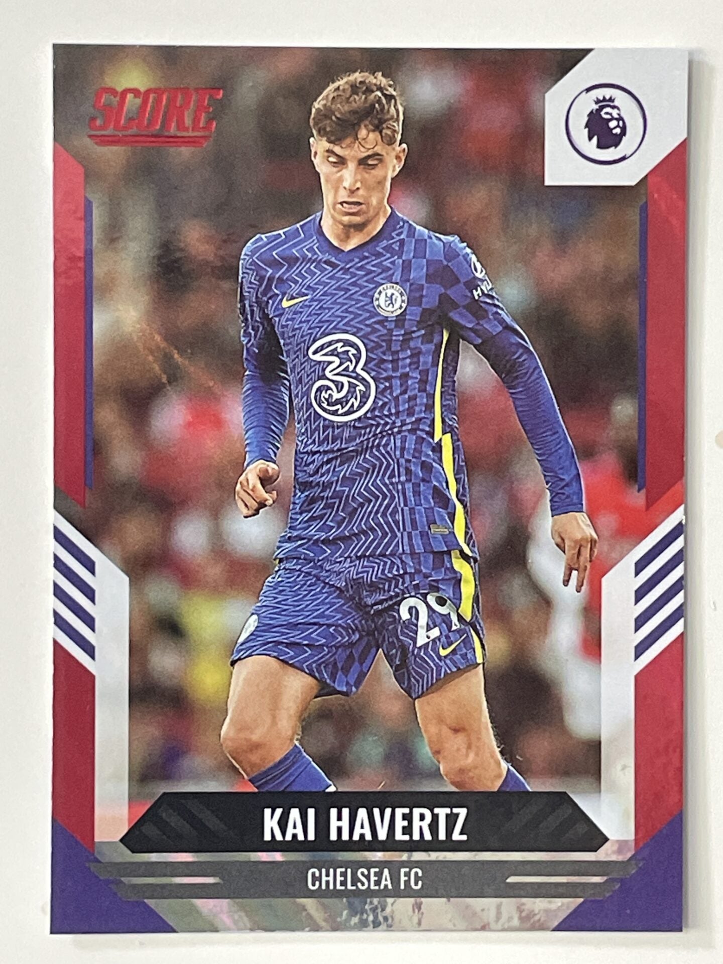 Kai Havertz Chelsea Base Red Lava Parallel Panini Premier League Score 2021 2022