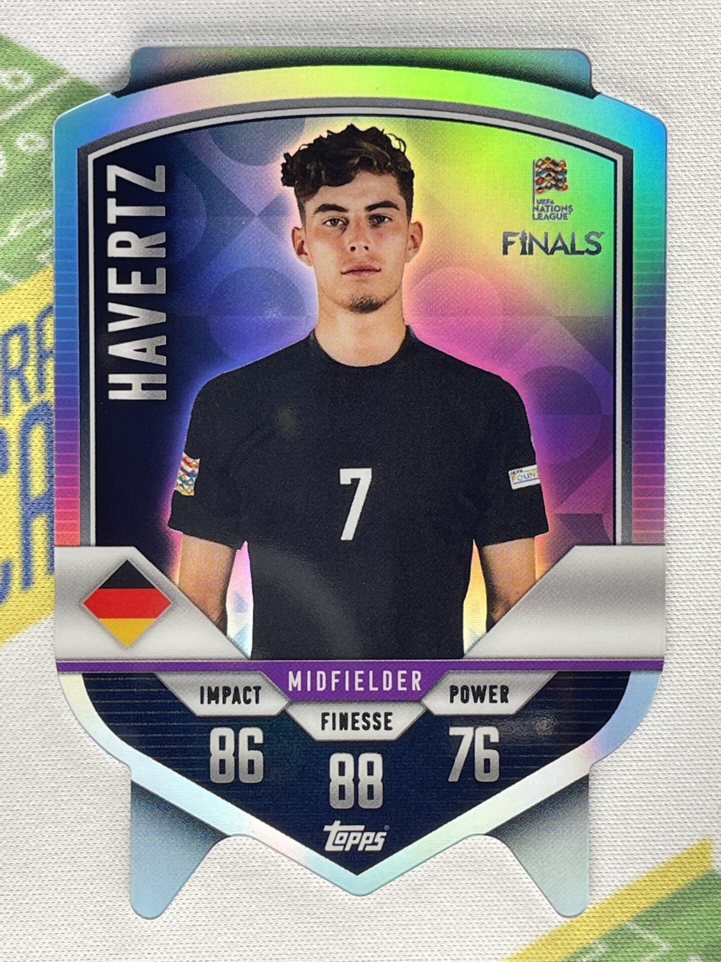 Kai Havertz Germany Chrome Shield Topps Match Attax 101 Road to Nations League 2022 Card