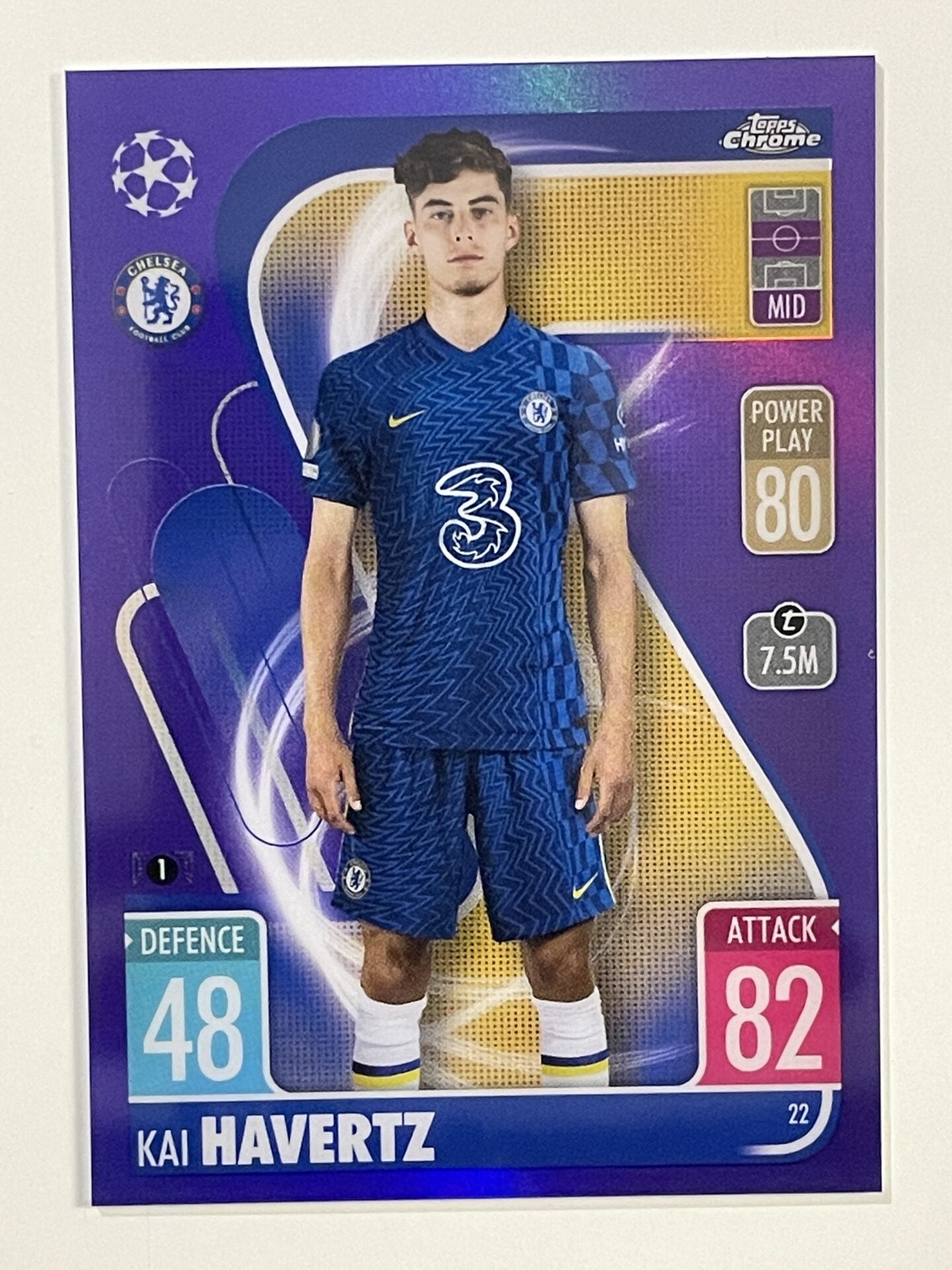 Kai Havertz Purple Parallel Topps Match Attax Chrome 2021 2022