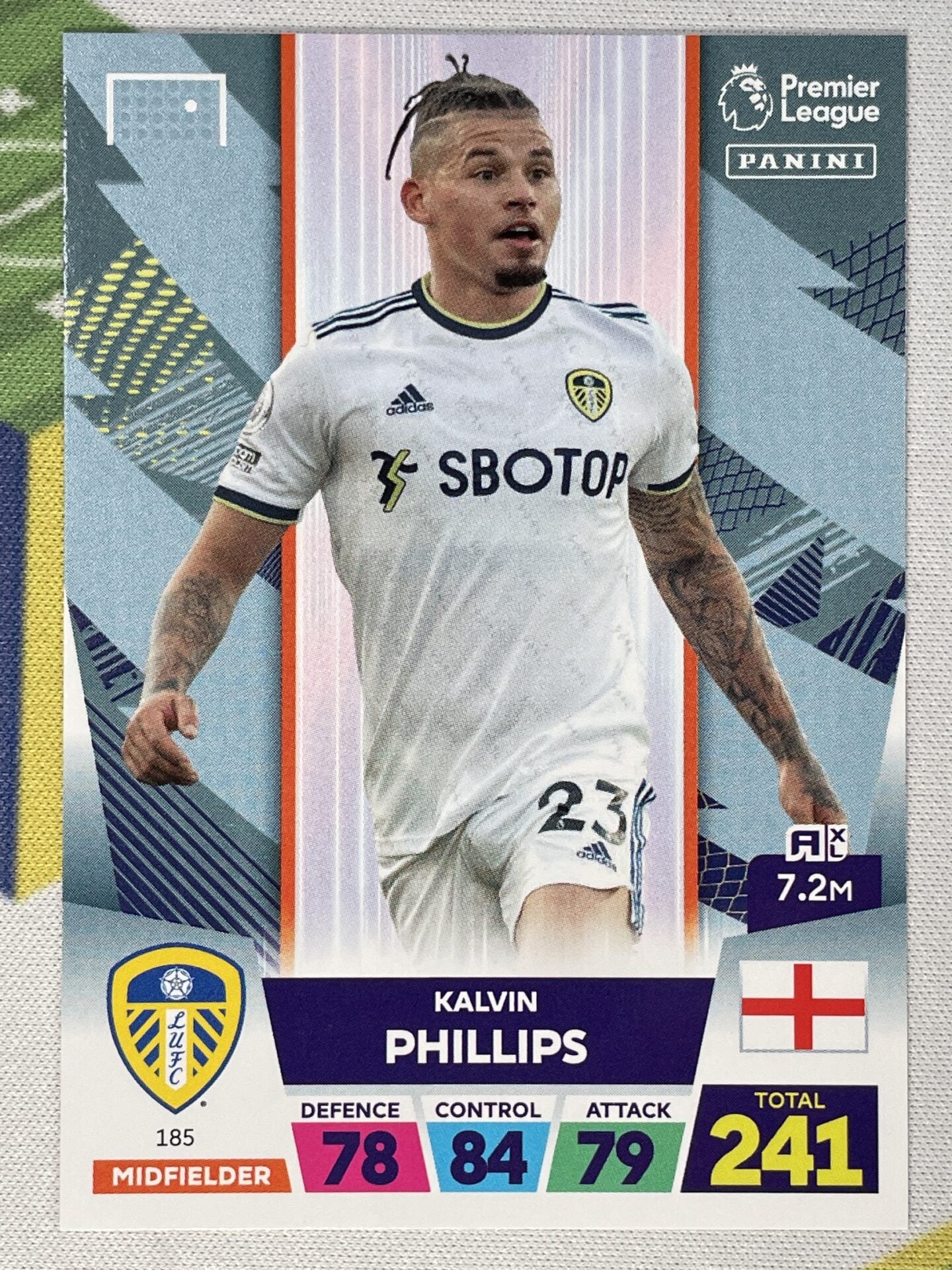 Kalvin Phillips Leeds Panini Premier League Adrenalyn XL 2023 Card