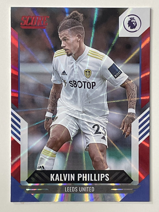 Kalvin Phillips Leeds United Base Red Laser Parallel Panini Premier League Score 2021 2022