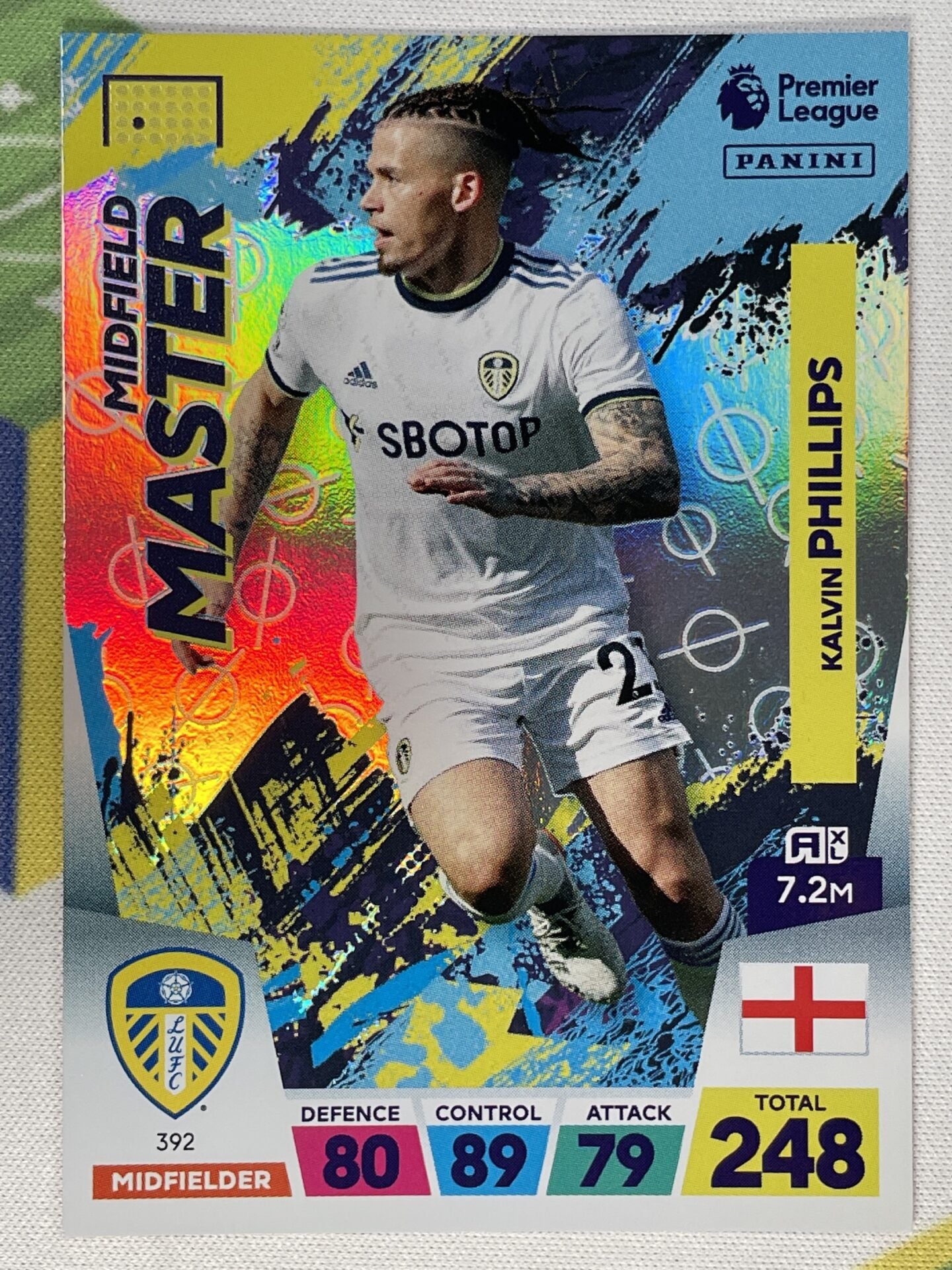 Kalvin Phillips Leeds United Midfield Master Panini Premier League Adrenalyn XL 2023 Card