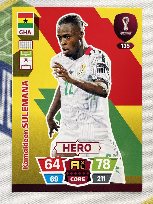 Kamaldeen Sulemana Ghana Panini World Cup 2022 Adrenalyn XL Card