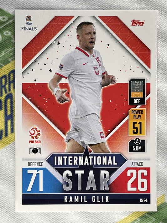 Kamil Glik Poland Topps Match Attax 101 Road to Nations League 2022 Card