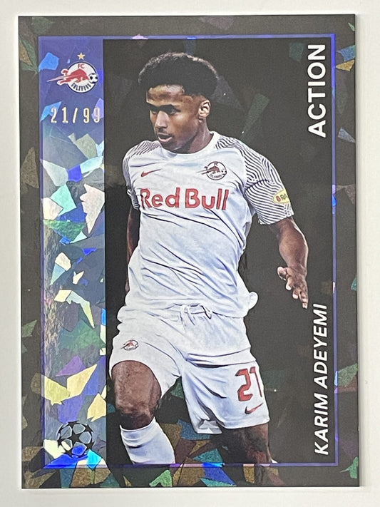 Karim Adeyemi FC Salzburg Action Parallel Topps Merlin Heritage 97 UEFA Champions League Card