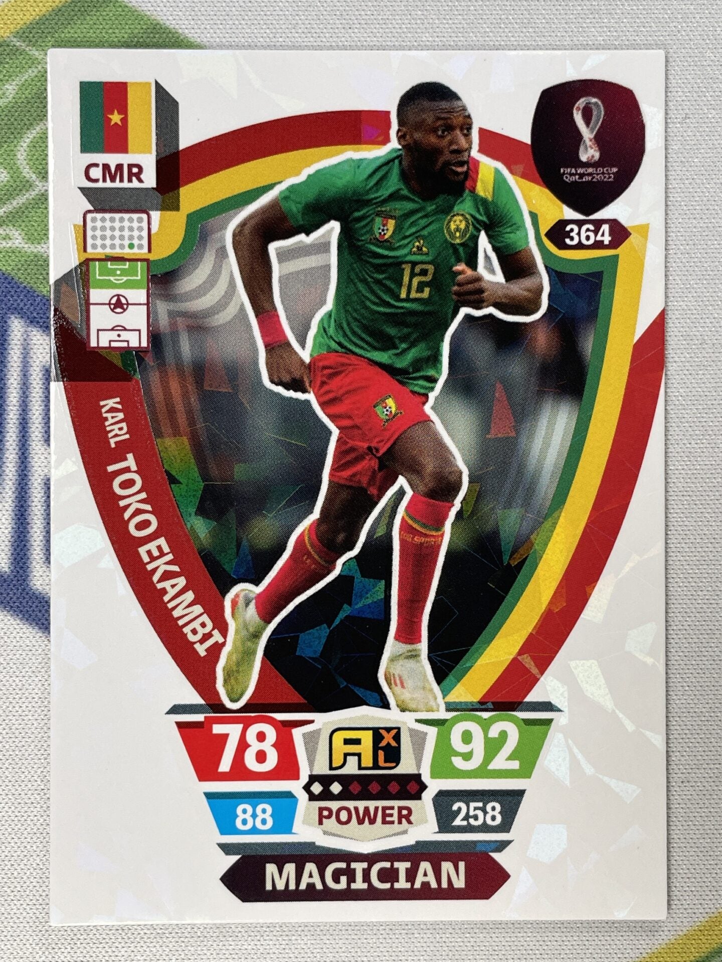 Karl Toko Ekambi Cameroon Magician Panini World Cup 2022 Adrenalyn XL Card