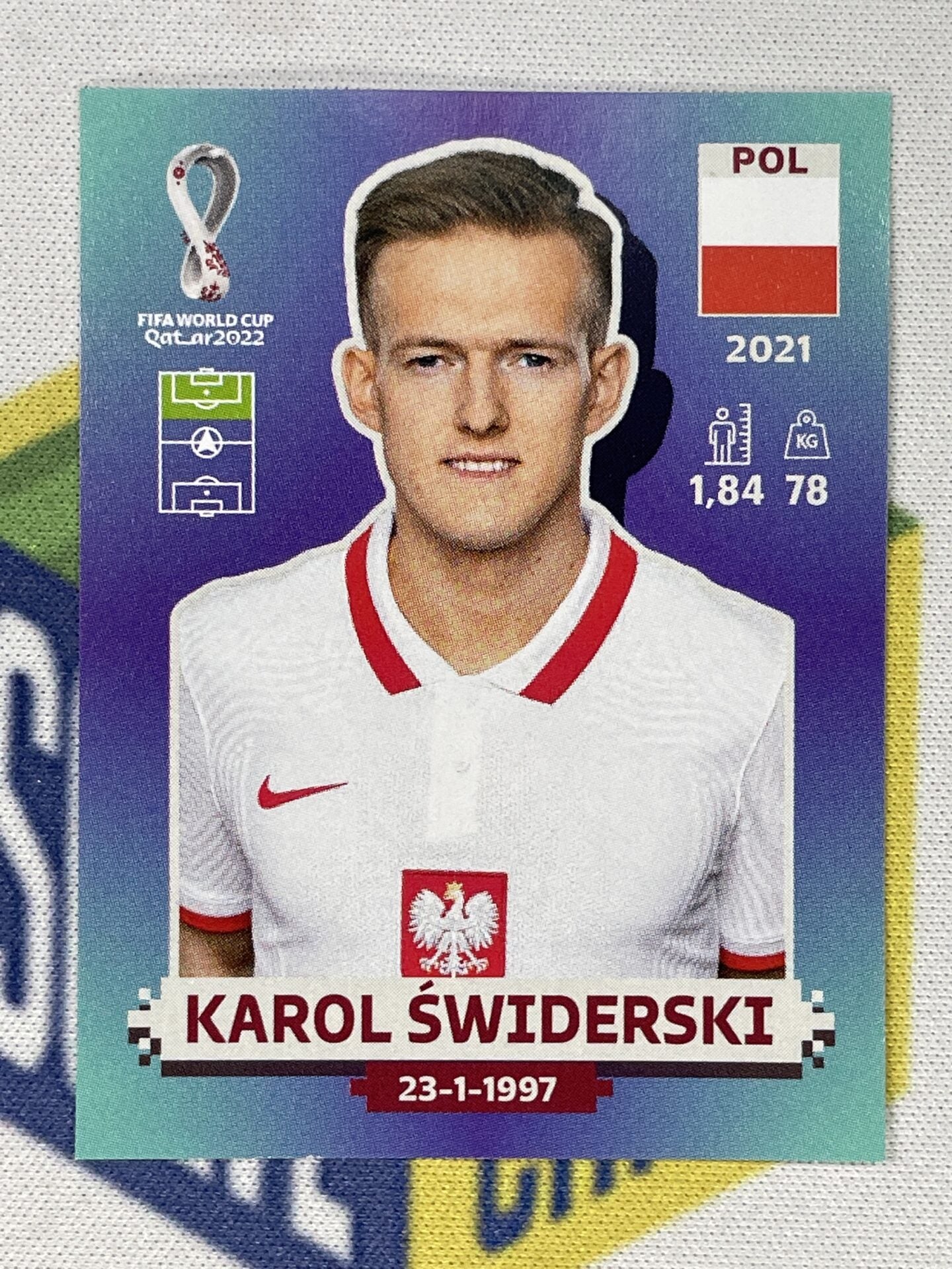 Karol Swiderski Poland Panini World Cup 2022 Qatar Stickers