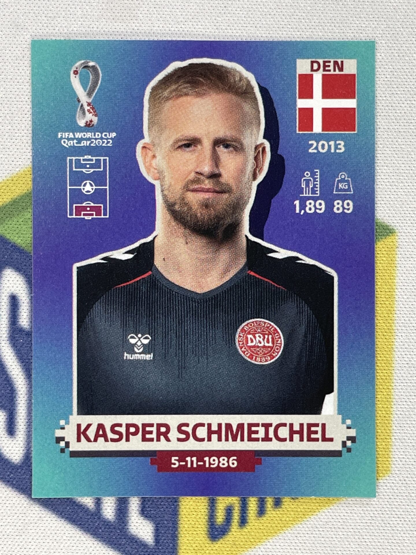 Kasper Schmeichel Denmark Panini World Cup 2022 Qatar Stickers