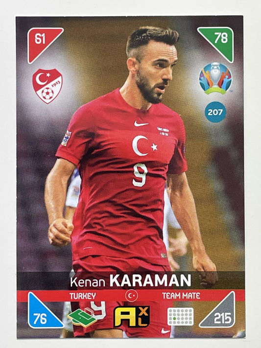 Kenan Karaman Team Mates (Turkey) Football Card &#8211; Euro 2020 Adrenalyn XL