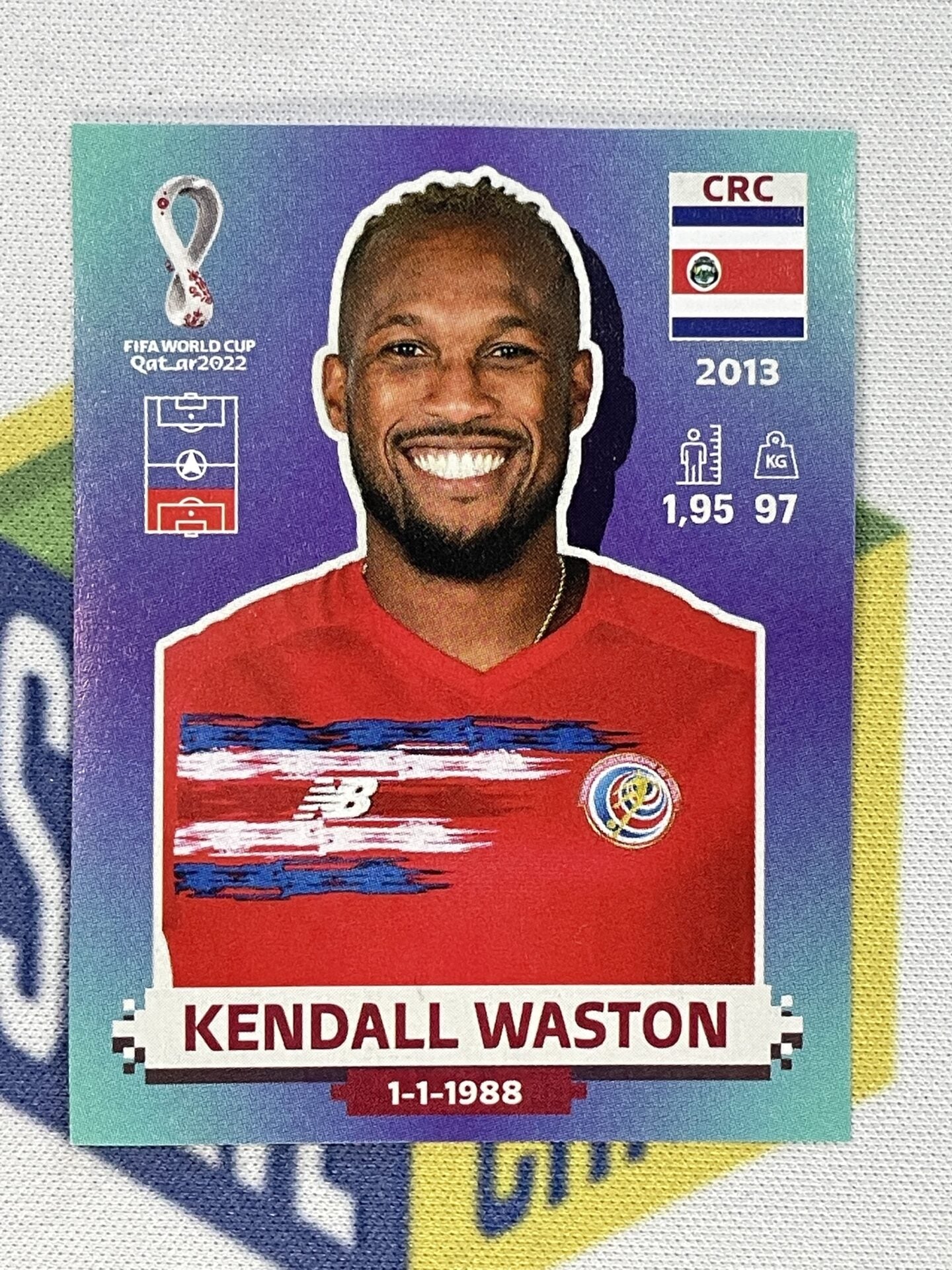 Kendall Waston Costa Rica Panini World Cup 2022 Qatar Stickers