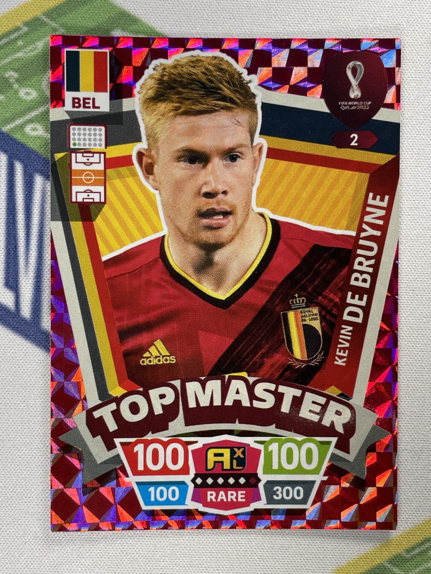 Kevin De Bruyne Belgium Top Master Panini World Cup 2022 Adrenalyn XL Card