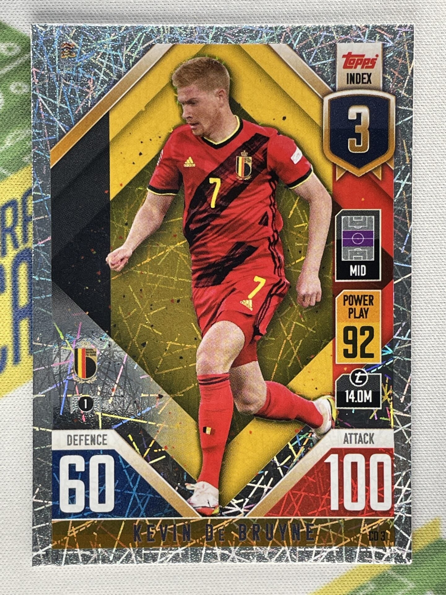 Kevin De Bruyne Belgium Topps Match Attax 101 Road to Nations League 2022 Card