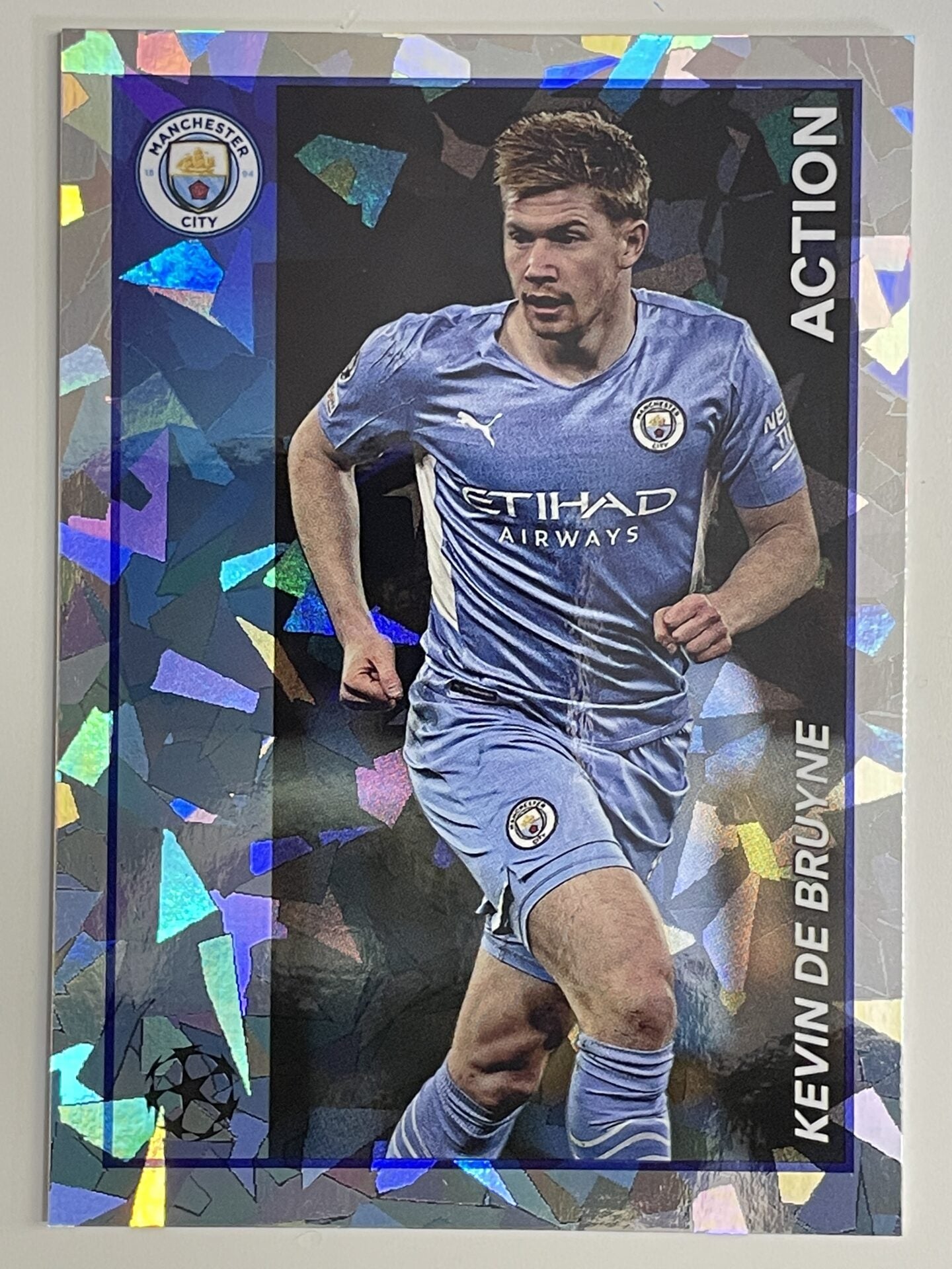 Kevin De Bruyne Manchester City Action Topps Merlin Heritage 97 UEFA Champions League Card