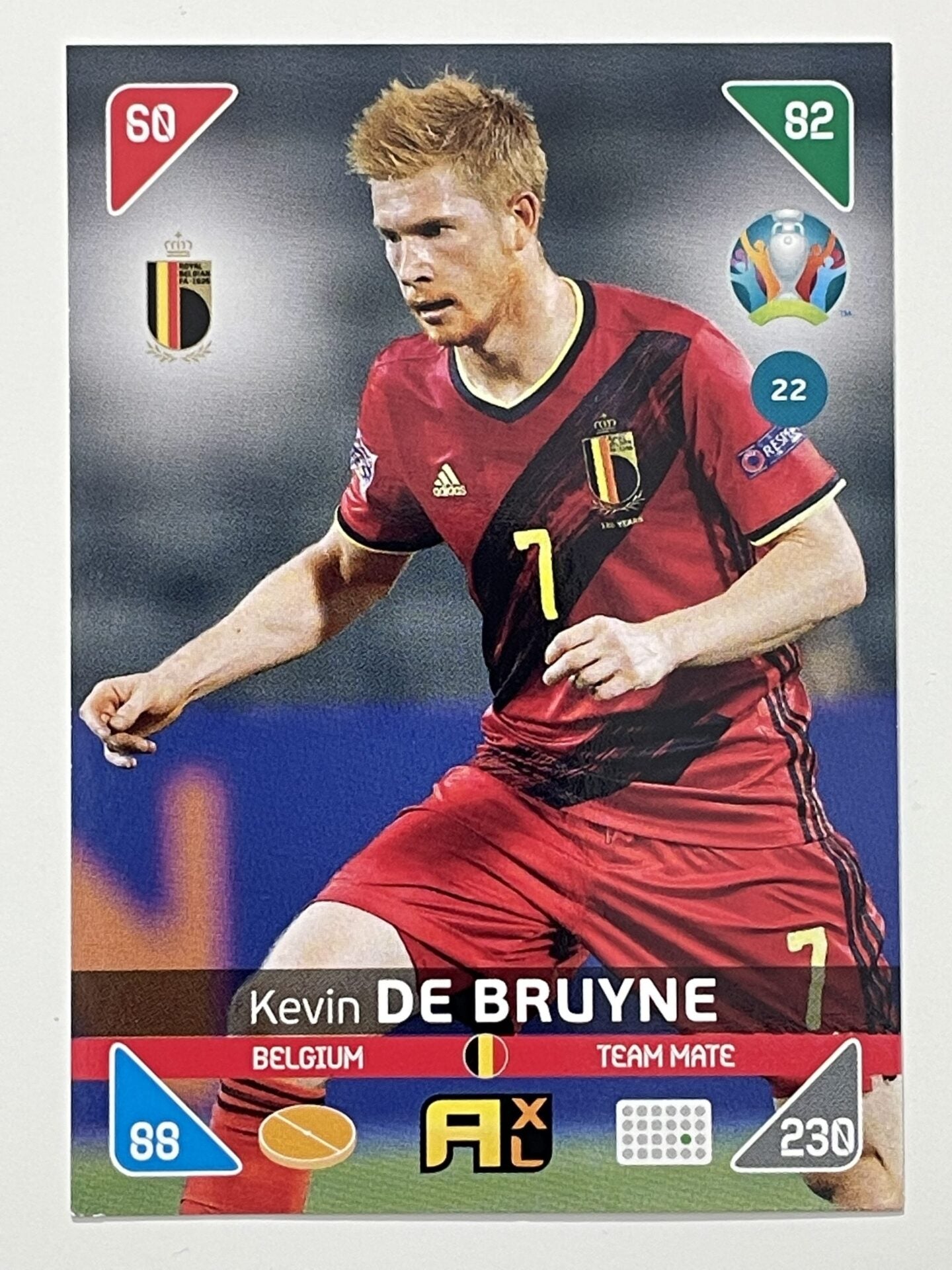 Kevin De Bruyne Team Mates (Belgium) Football Card &#8211; Euro 2020 Adrenalyn XL