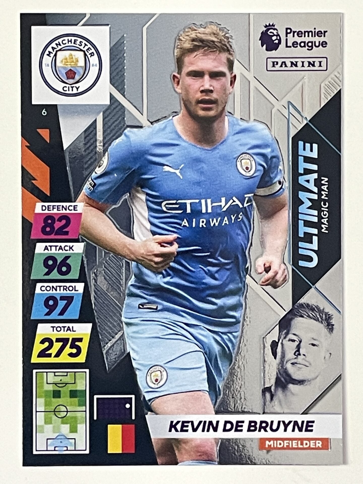 Kevin De Bruyne Ultimate Magic Man Panini Adrenalyn XL PLUS Premier League 2021 2022