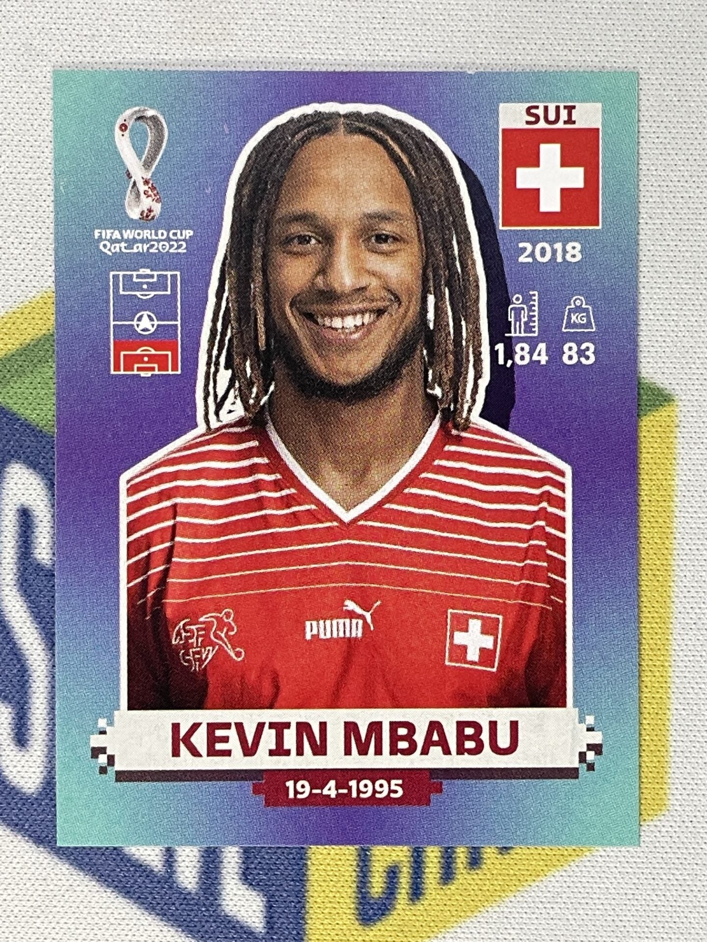 Kevin Mbabu Switzerland Panini World Cup 2022 Qatar Stickers