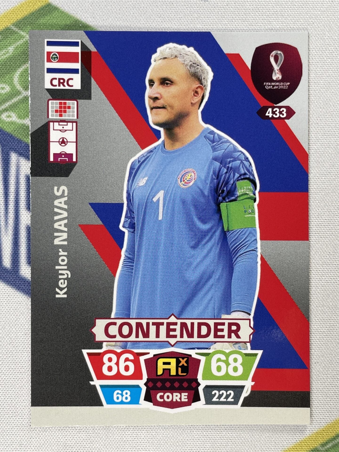 Keylor Navas Costa Rica Panini World Cup 2022 Adrenalyn XL Card