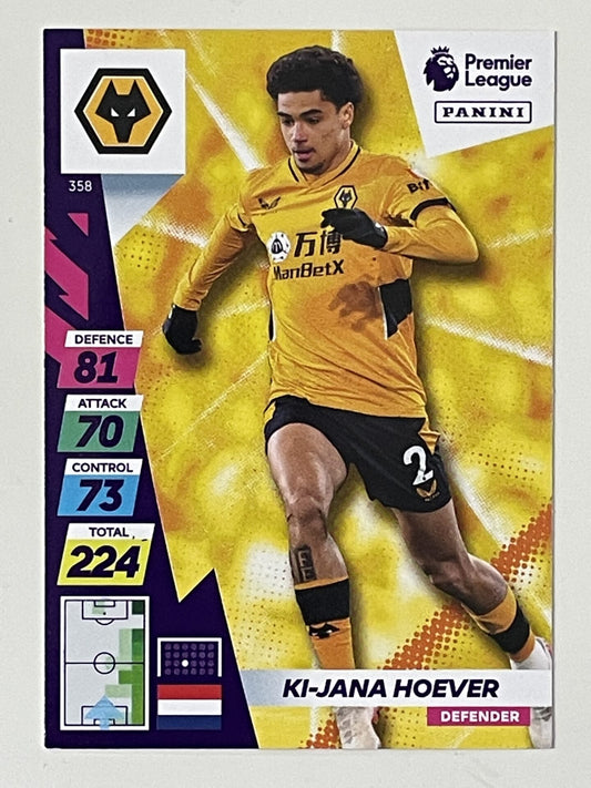 Ki-Jana Hoever Wolves Base Panini Adrenalyn XL PLUS Premier League 2021 2022