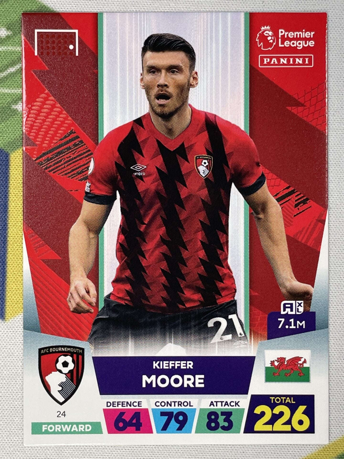 Kieffer Moore Bournemouth Panini Premier League Adrenalyn XL 2023 Card