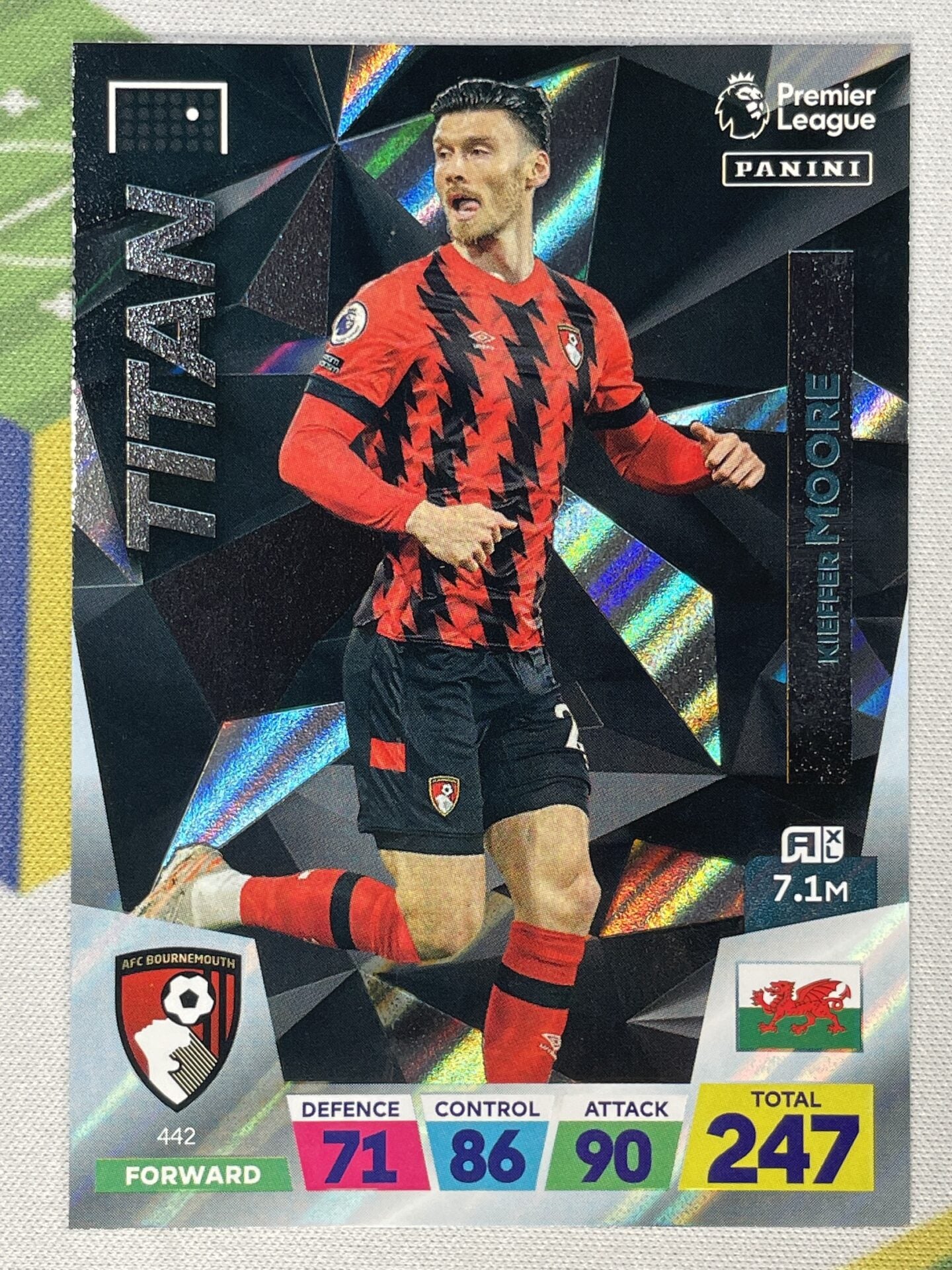 Kieffer Moore Bournemouth Titan Panini Premier League Adrenalyn XL 2023 Card