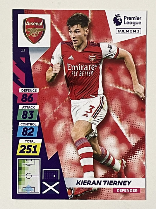 Kieran Tierney Arsenal Base Panini Adrenalyn XL PLUS Premier League 2021 2022