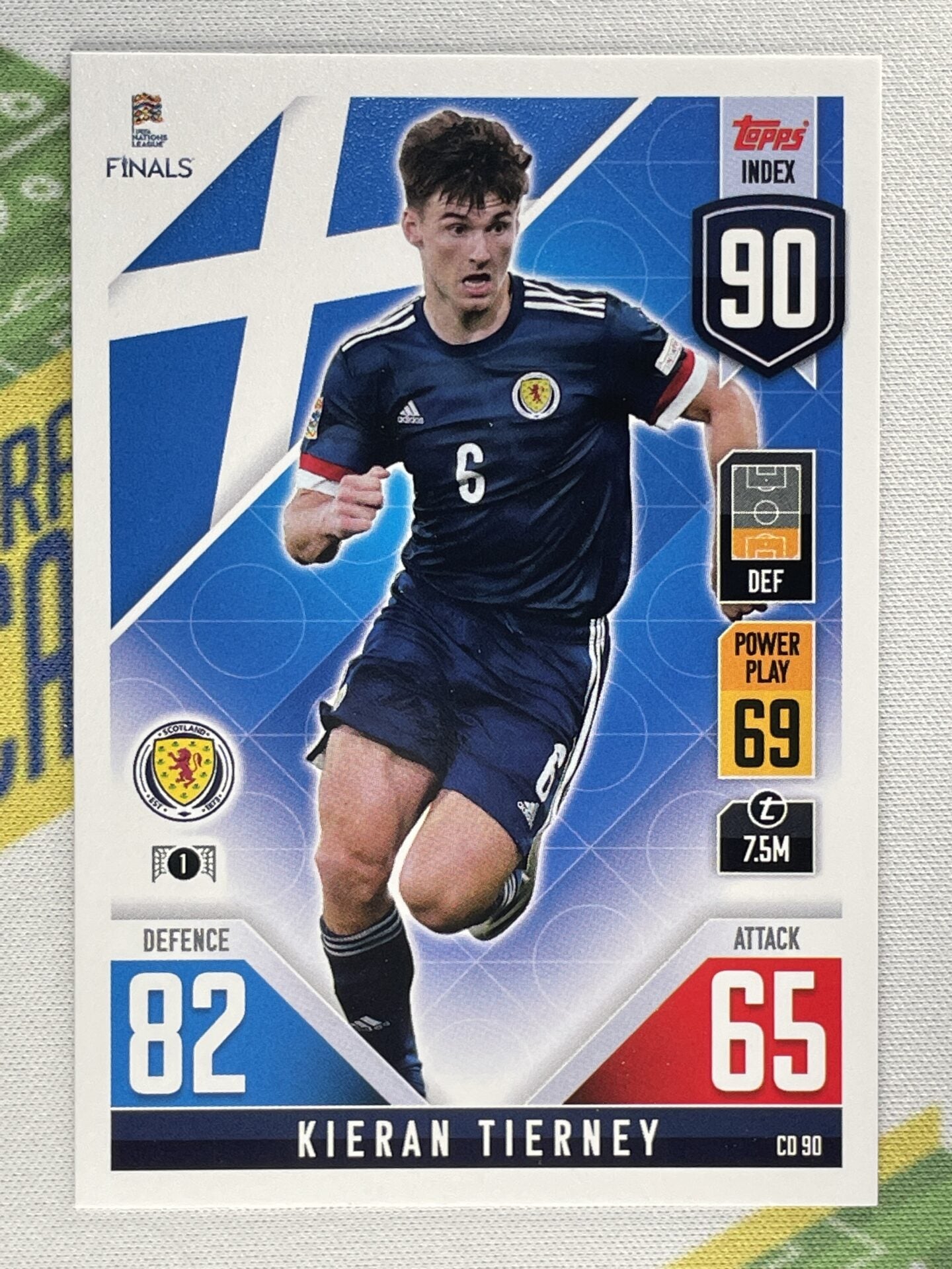 Kieran Tierney Scotland Topps Match Attax 101 Road to Nations League 2022 Card