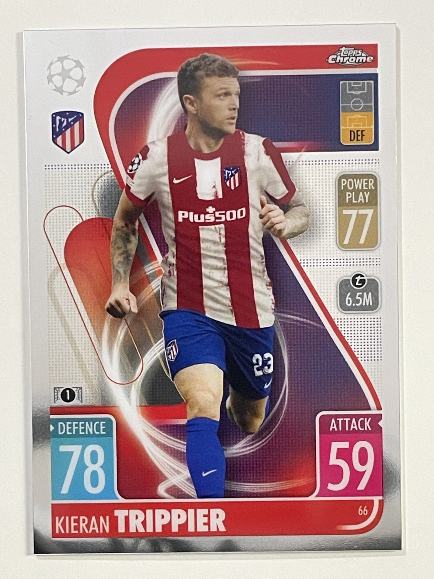 Kieran Trippier Athletico Madrid Topps Match Attax Chrome 2021 2022 Football Card