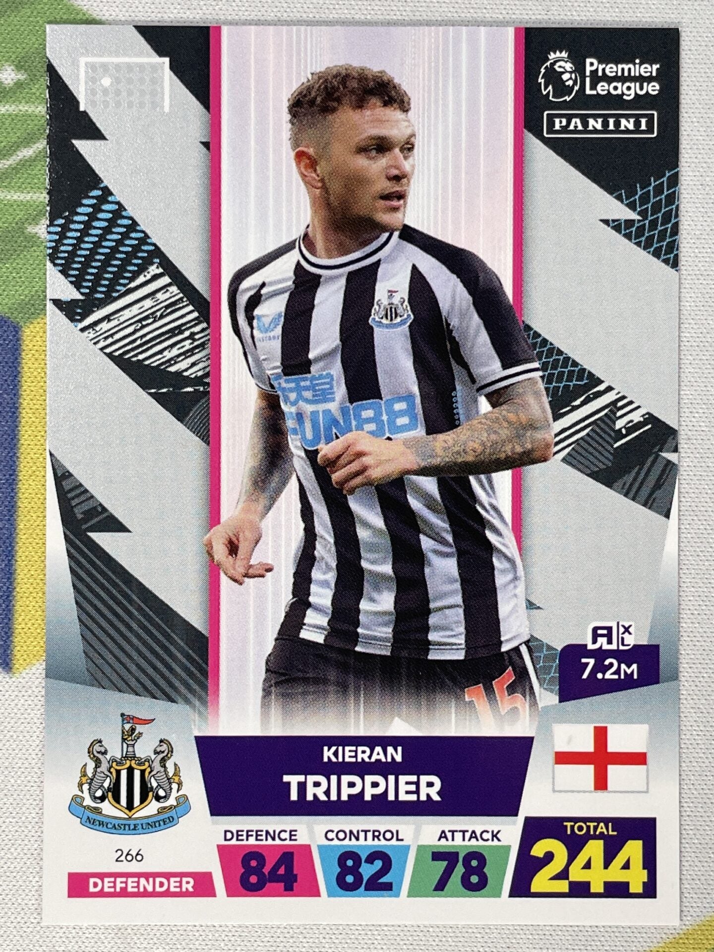 Kieran Trippier Newcastle Panini Premier League Adrenalyn XL 2023 Card