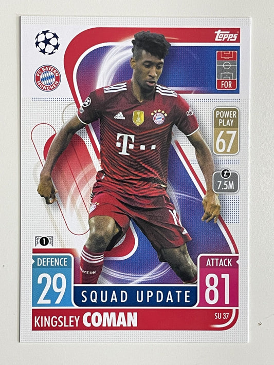 Kingsley Coman Bayern Munich Base Topps Match Attax Extra 2021:22 Champions League Card