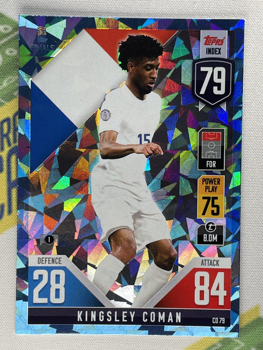 Kingsley Coman France Crystal Foil Parallel Topps Match Attax 101 Road to Nations League 2022 Card