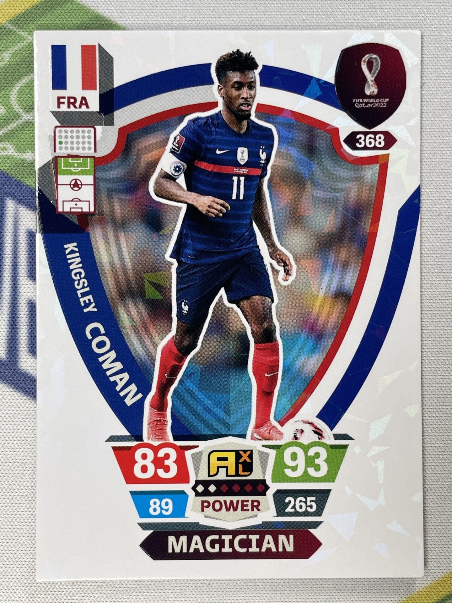 Kingsley Coman France Magician Panini World Cup 2022 Adrenalyn XL Card