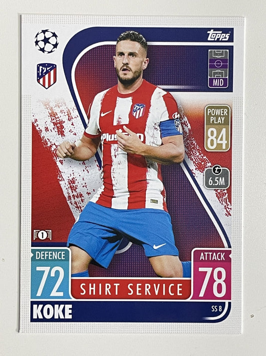 Koke Atletico Madrid Base Topps Match Attax Extra 2021:22 Champions League Card