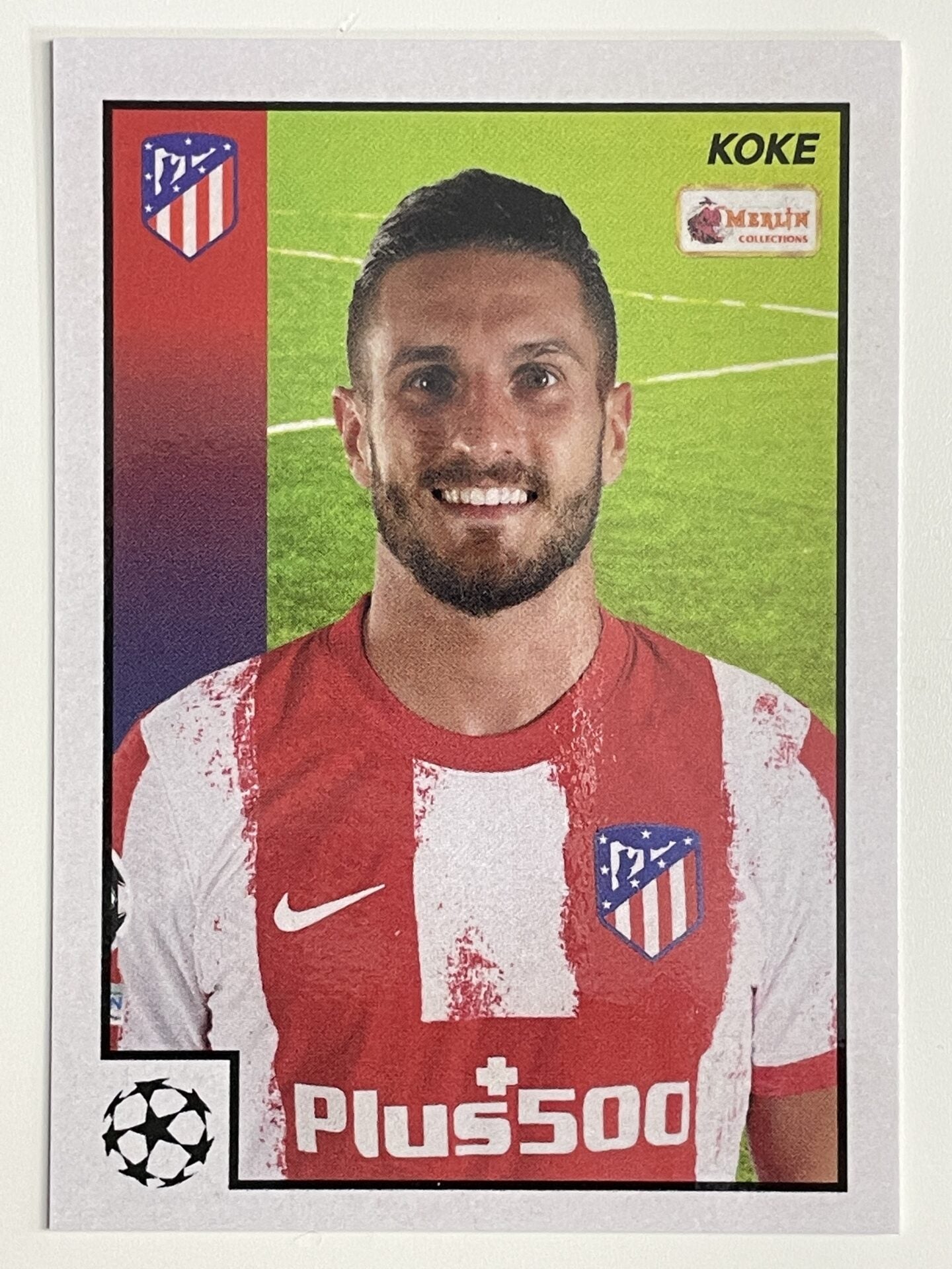 Koke Atletico Madrid Base Topps Merlin Heritage 97 UEFA Champions League Card