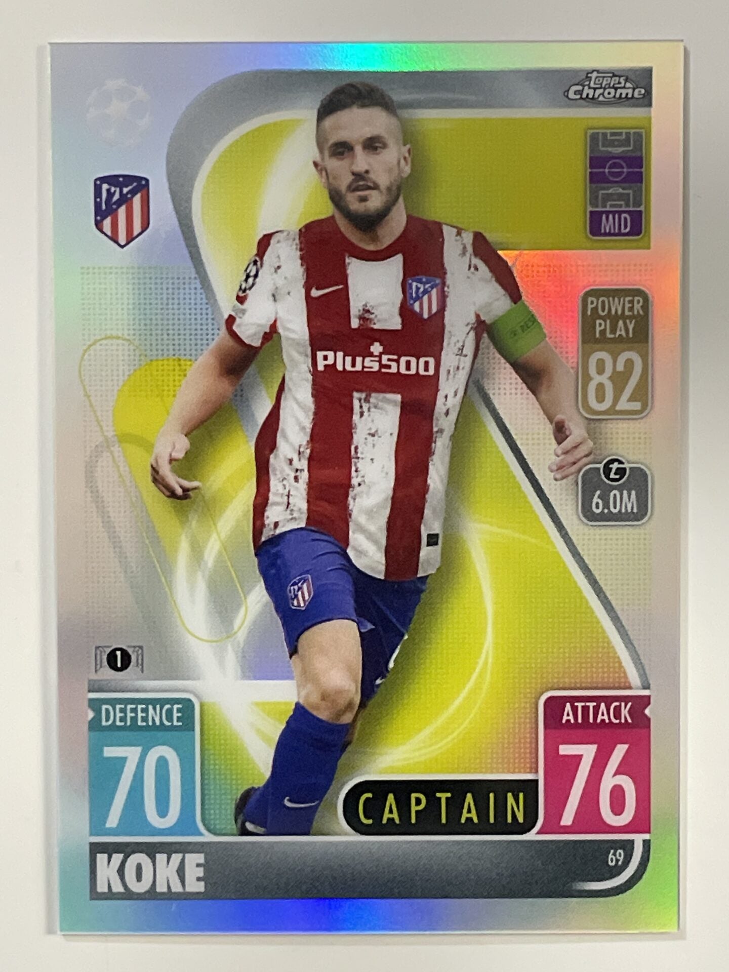 Koke Refractor Topps Match Attax Chrome 2021 2022